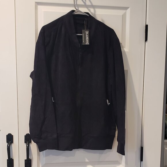 NWT: Blank NYC Suede Leather Bomber Jacket Size XL - Picture 3 of 5